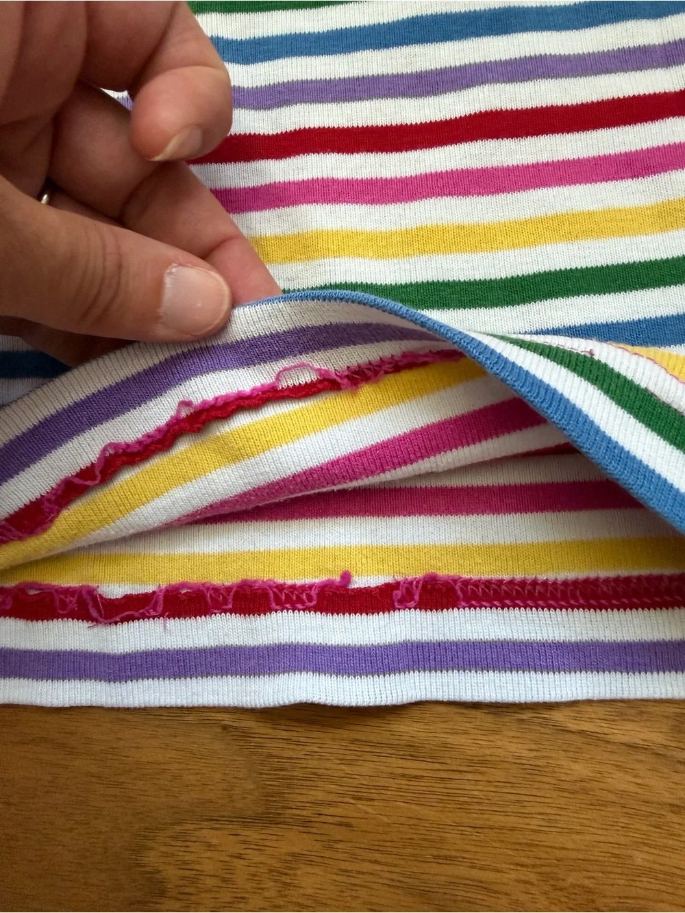 Hanna Andersson Rainbow Stripe Short Pajama Set Size 4